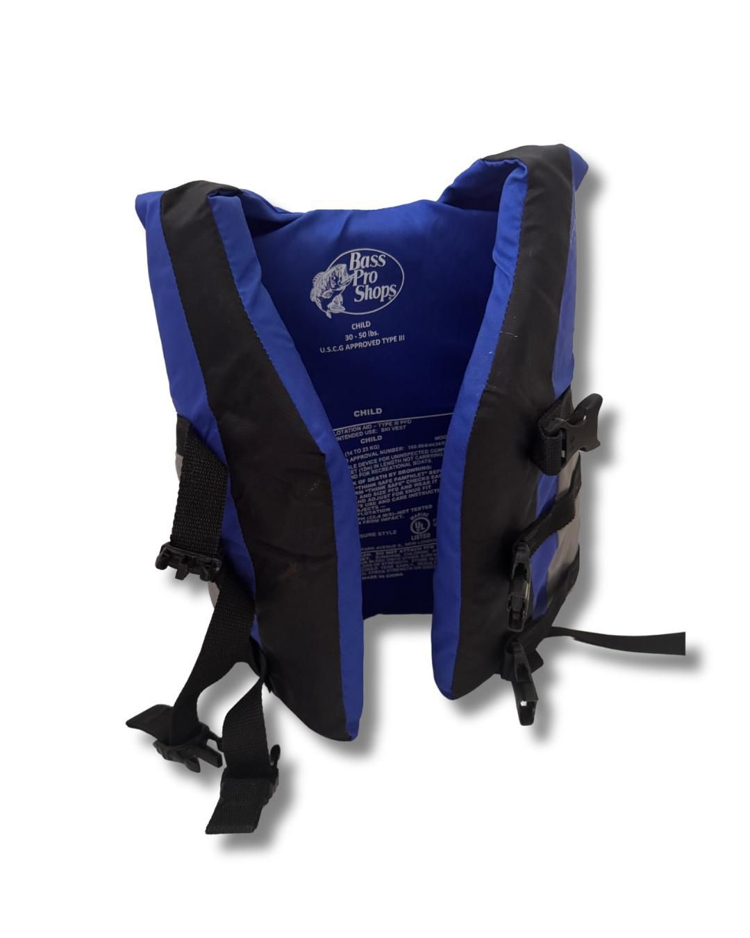 Childrens life vest bass proshop 30-50 lbs