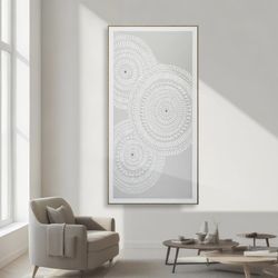 Large Framed Canvas Wall Art Modern Organic Style