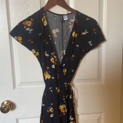 Floral wrap dress