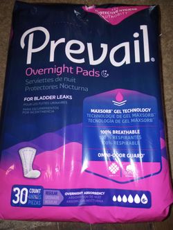 Prevail Kotexes Size 6 There's A Total Of 25  Packs $6  A Pack