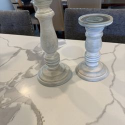 Wood Candle Holder Set $15