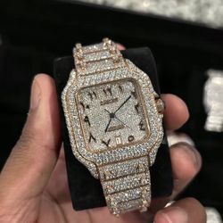 Moissanite Men’s Watch (only Shipping)