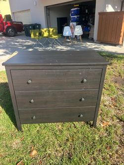 Free- IKEA Dark Brown 3-Drawer Dresser