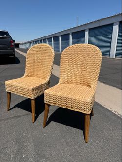 Pier 1 Imports Wicker Side / Accent Chairs