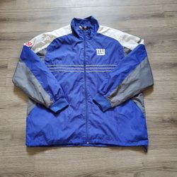 New York Giants Sports Illustrated SI Windbreaker Jacket Mens XL