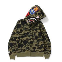 Green camo Bape Jacket 