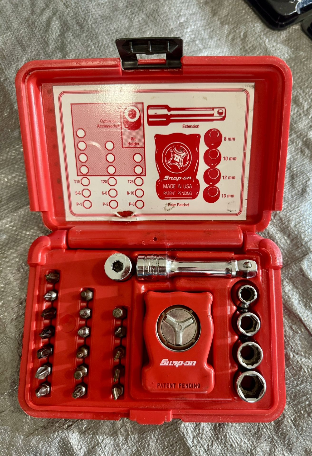 SNAP ON PALM RATCHET KIT “palmrat”