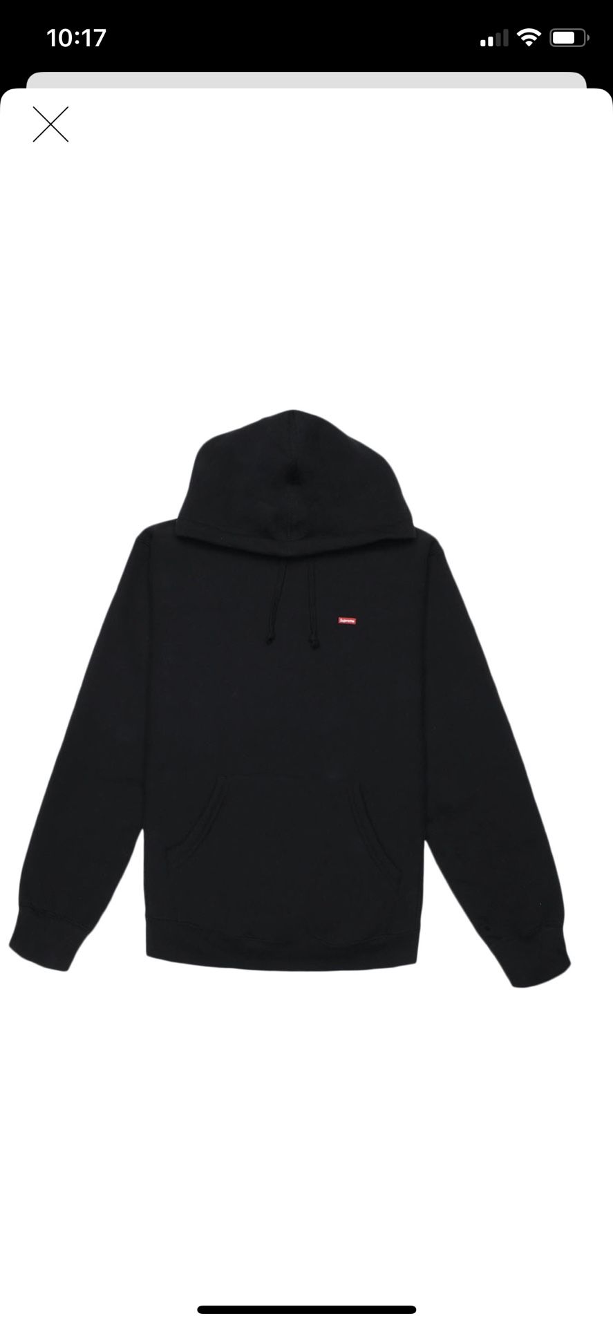 Supreme small box logo hoodie black Large DS