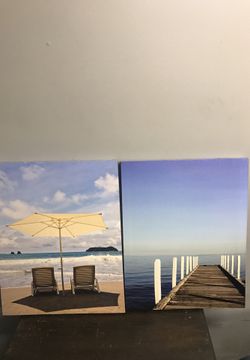 Set of 2 canvas pictures