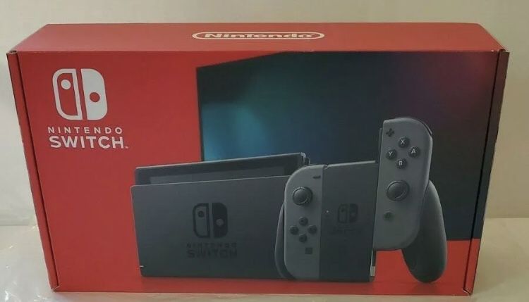 **NEW** Nintendo Switch Console Gray Joy-Cons 32GB V2 BRAND NEW 2019