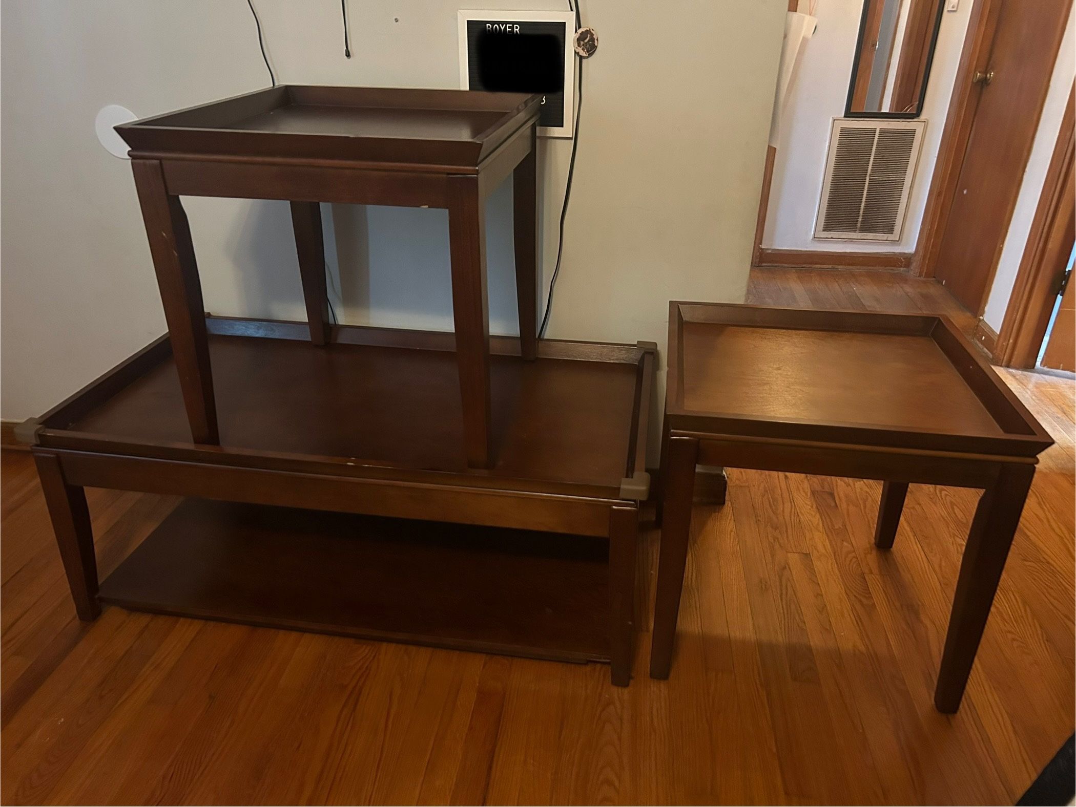 Lift Top Coffee Table With Side Tables