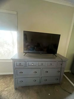 TV & 7-Drawer Dresser for Sale