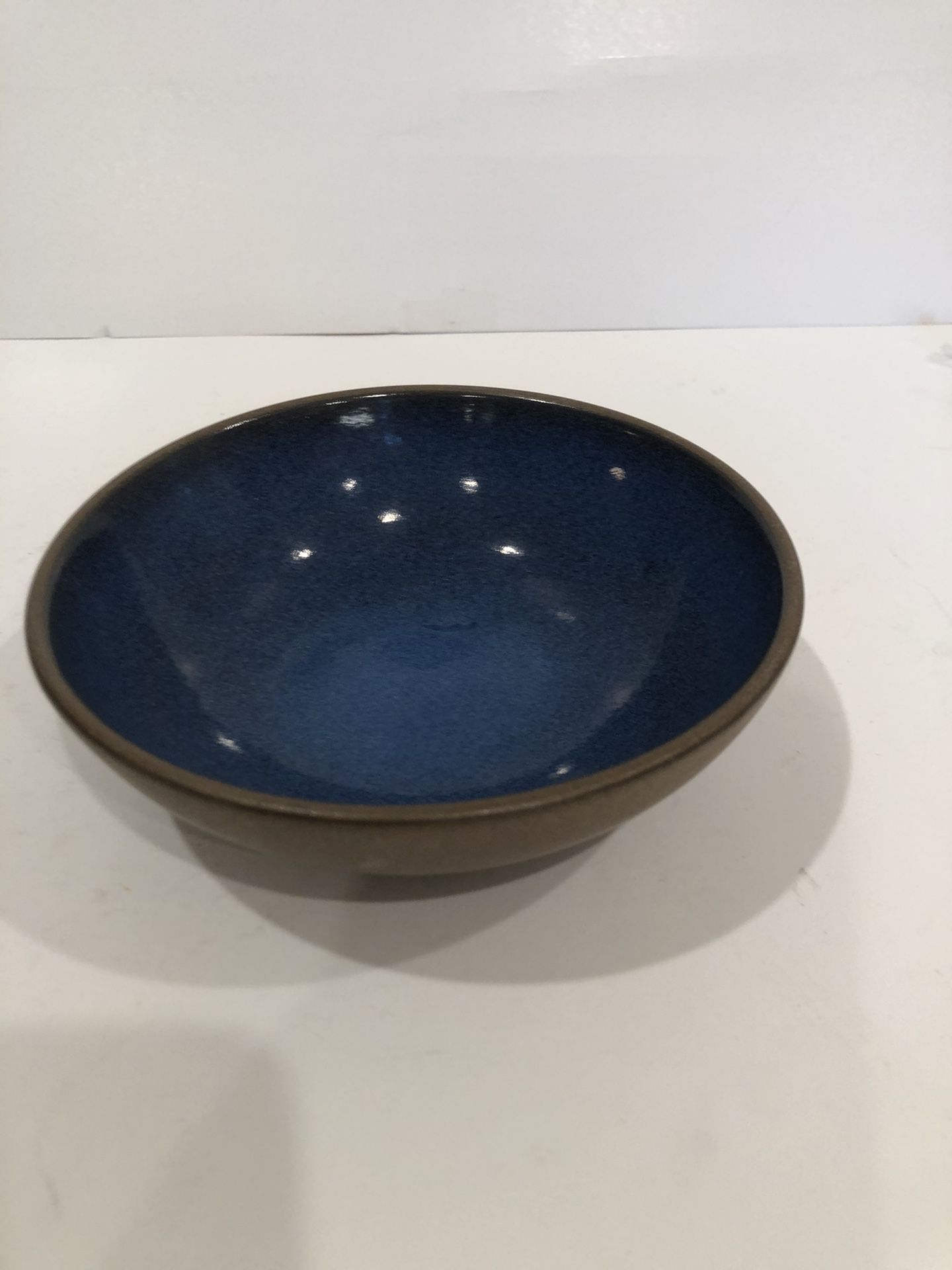 Edith Heath Pottery  Dessert Bowl Blue Moonstone 