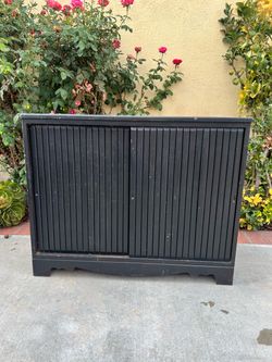 Wooden tv console