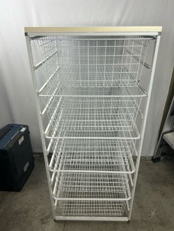 ClosetMaid 5-Drawer White Wire Basket Organizer Storage Chest