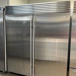 Sub Zero 72”Wide Built In Refrigerator/Freezer Stainless Steel 