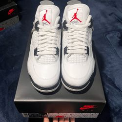 Brand New Jordan 4 Retro “White Cement” Size 10