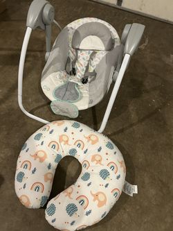 Baby Swing And Nursury Pillow