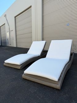 Restoration Hardware Tulum Chaise Lounges