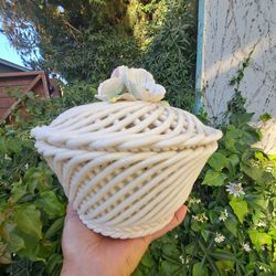 Ceramic VTG Basket Made In SPAIN 
