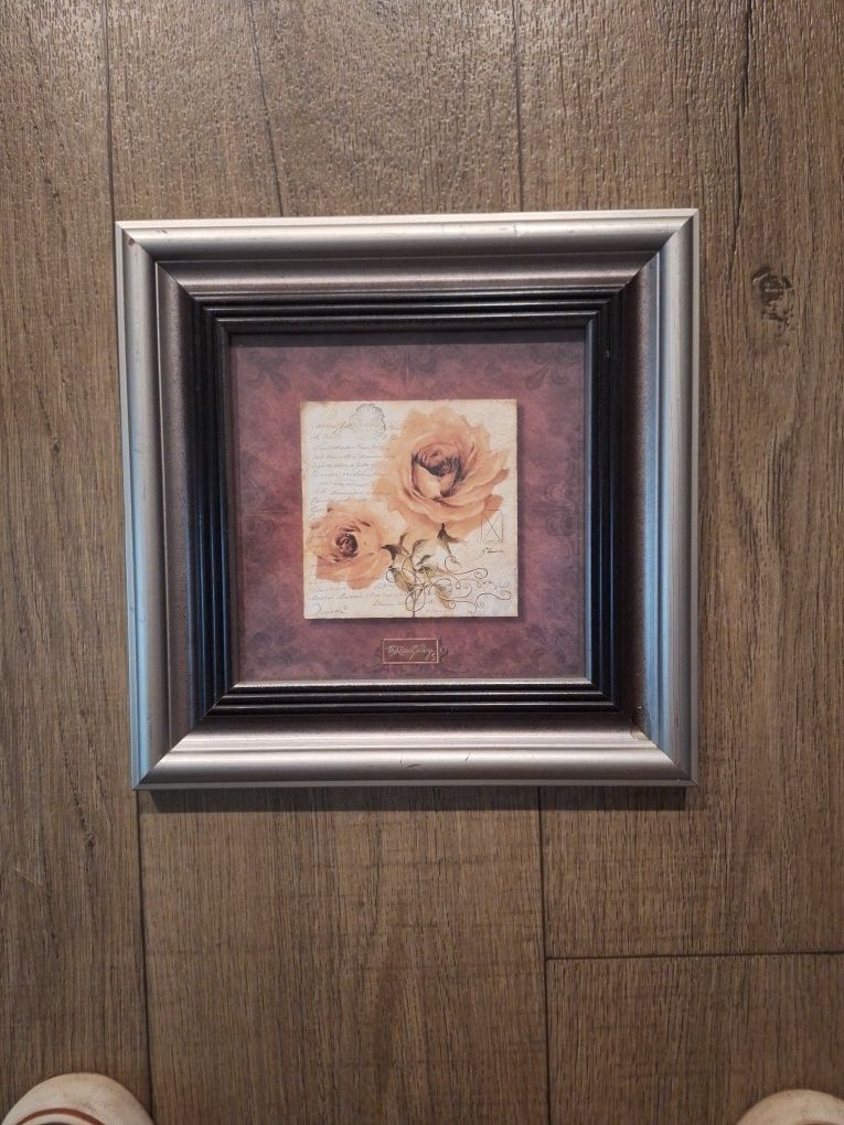 Framed Floral Art Print; King Rose Gallery - Rowena