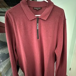 Michael Kors Long Sleeve Polo Shirt