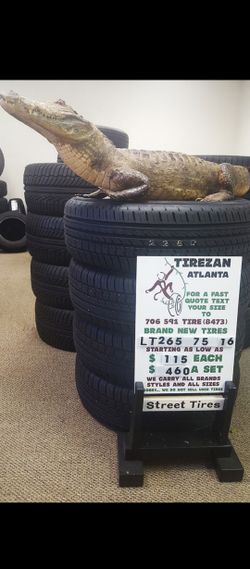 LT 265 75 16 HT BRAND NEW TIRE TIRES $115 EACH $460 SET