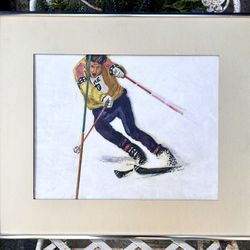 Original Skier Painting 