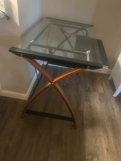 Wooden Glass Table