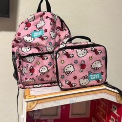 Hello Kitty Backpack + Lunchbox