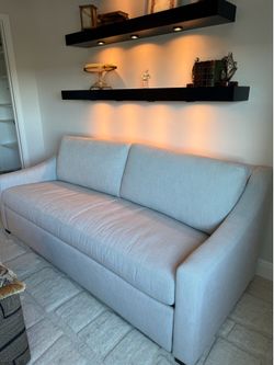RH Belgian Classic Slope Arm Premium Sleeper Sofa (down-feather queen 84”)