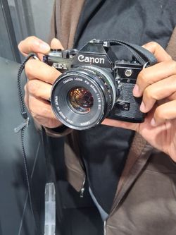 Canon AE-1 35mm Film Camera with FD 50mm f/1.8 Lens