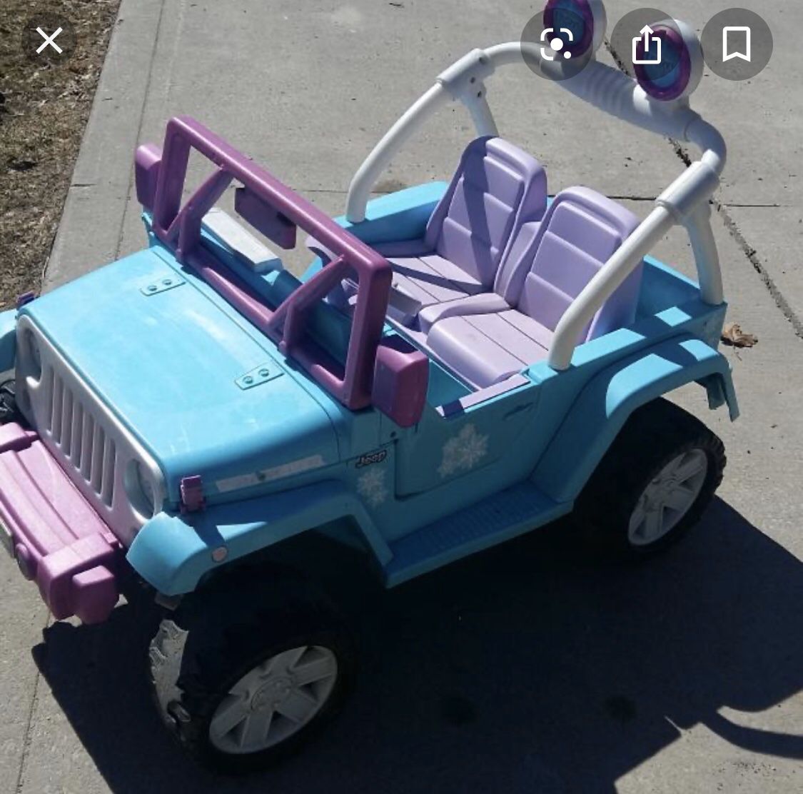 Kids Electric Car. Frozen Jeep