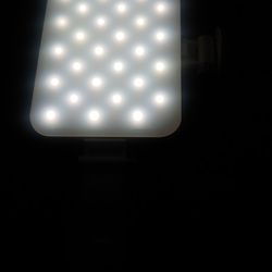 Clip-On LED Video Light 2500mAh Dimmable Selfie Panel for iPhone Laptop Camera