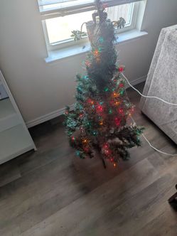 Xmas tree with lights