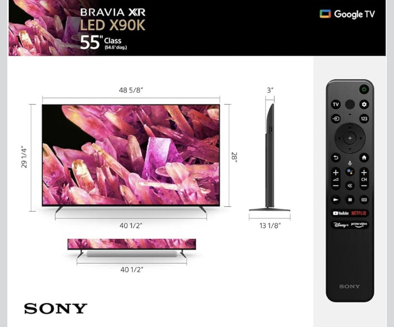 TV  Sony Bravia 65 inch XR65X90K