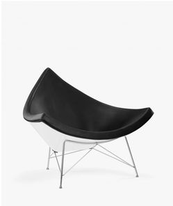 Black and white Coconut Chairs George Nelson (x2)