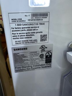 Great Samsung refrigerator w FREE dishwasher?
