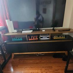 Two Tone Wood Tv Console