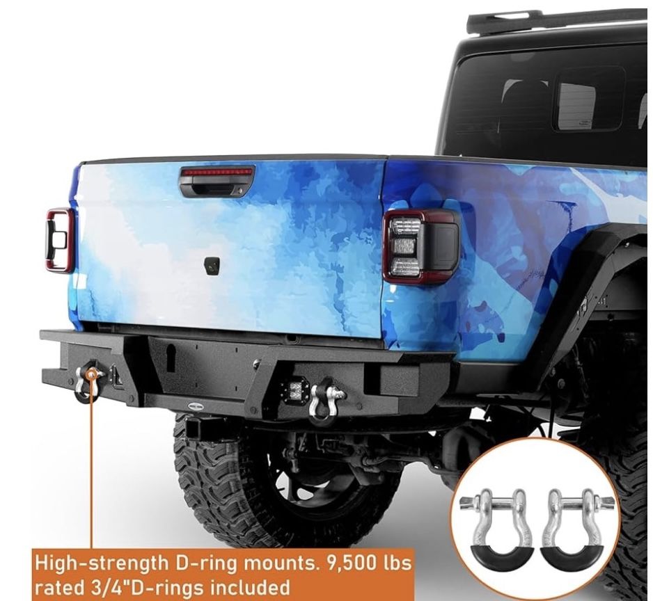 Hooke Road Mad Max Rear Bumper for Jeep Gladiator 