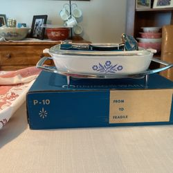 Brand New In Box P10 Corning Casserole With Handle And Cradle 