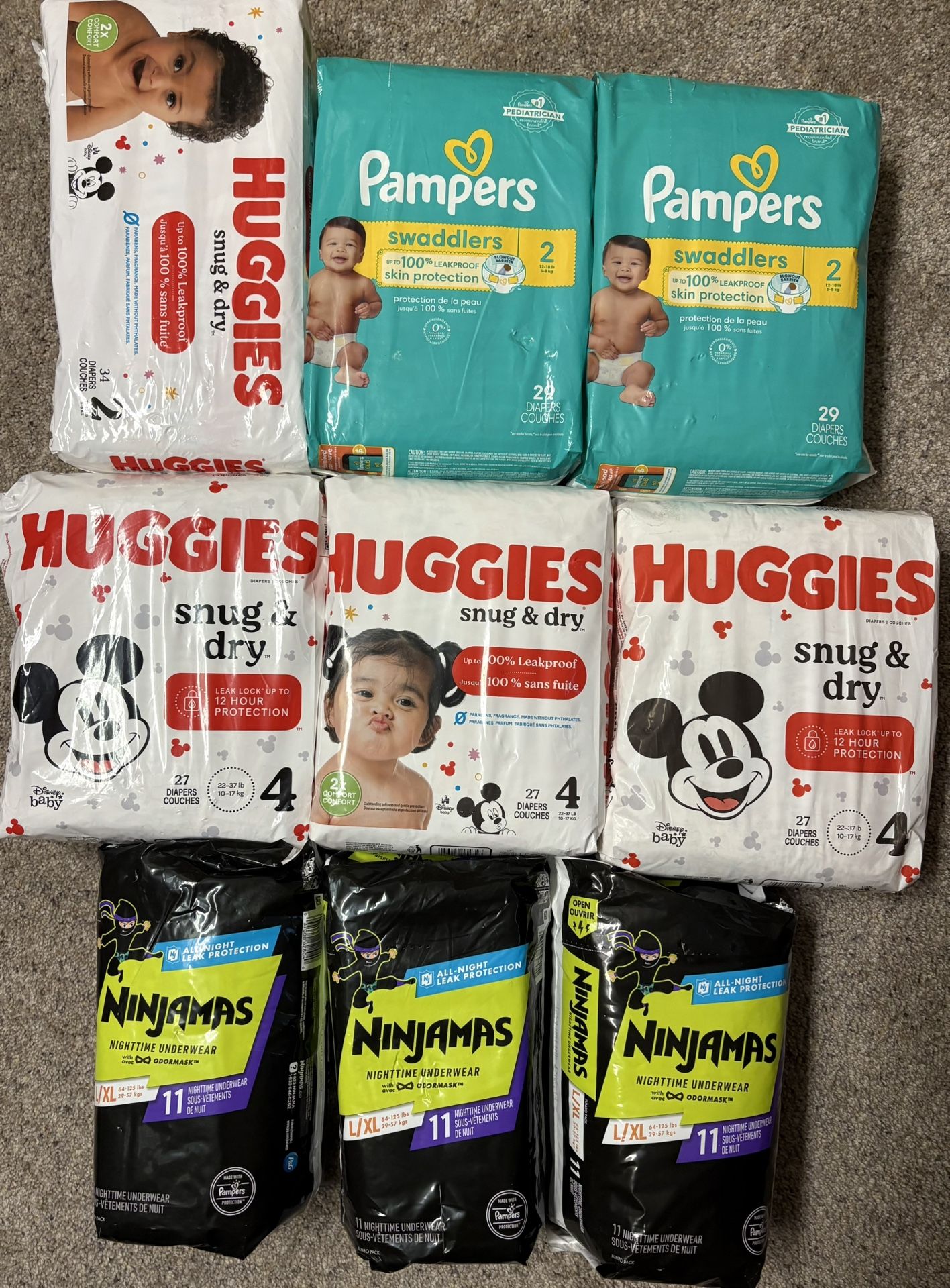 Diapers Bags 3x20