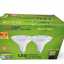 OPTOLIGHT LED Lamp Value Pack 2-Bulbs 90w Soft White