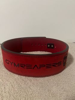 Gymreapers Red Suede weight lifting belt size L