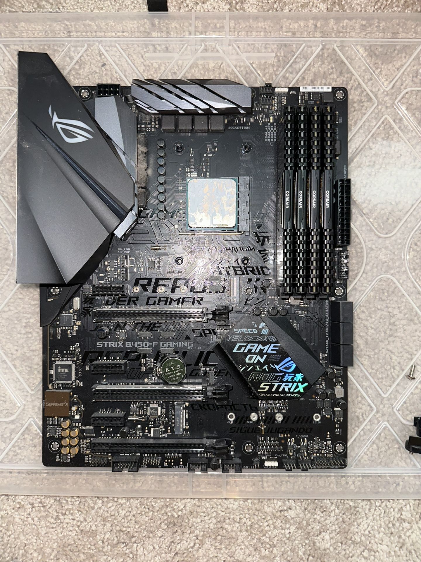 Ryzen 7 2700x + ASUS ROG STRIX B450F Motherboard