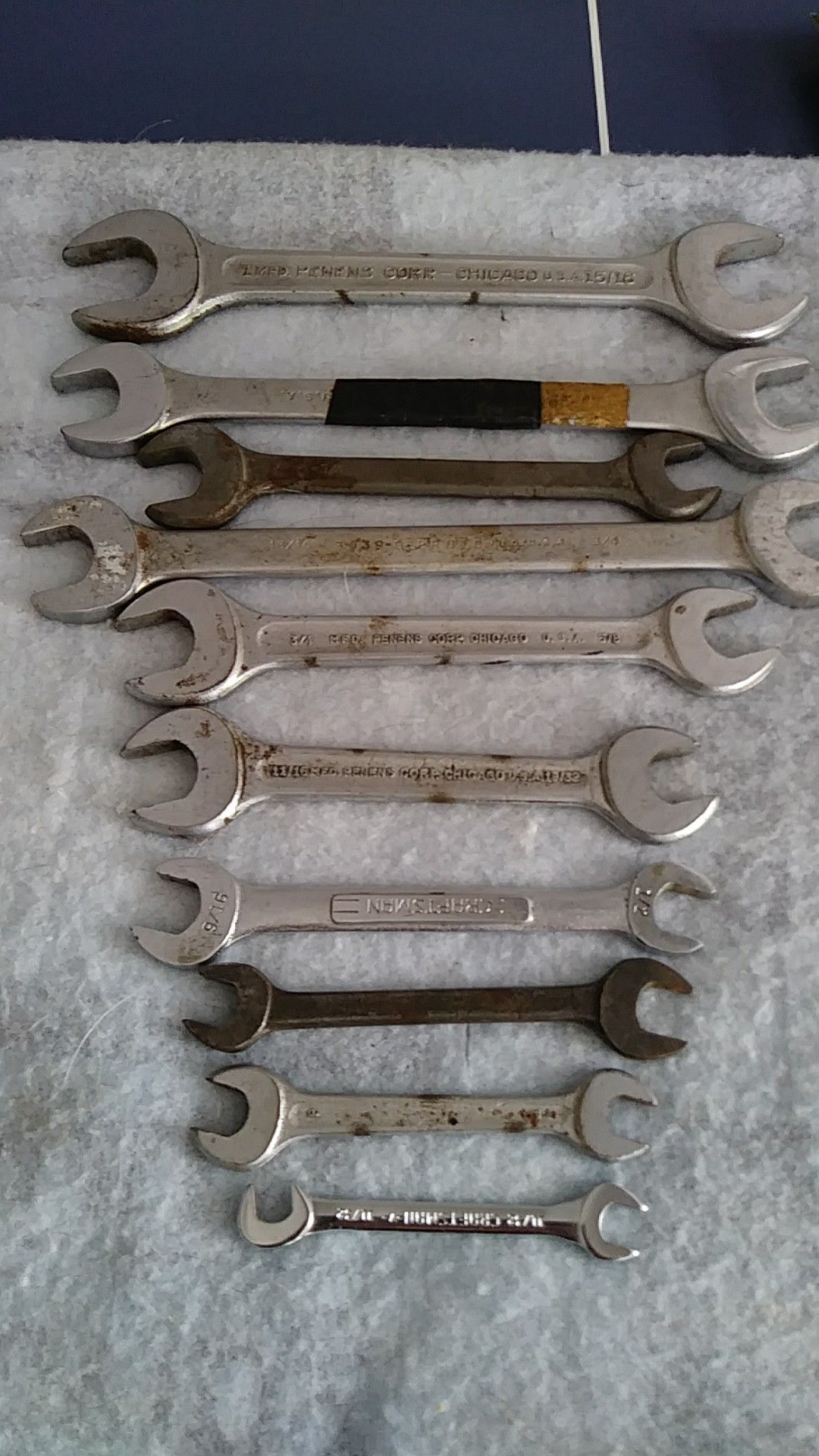 Open ended wrenches atandard