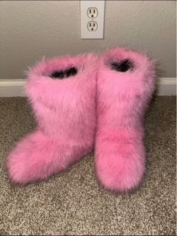 Fluffy boots