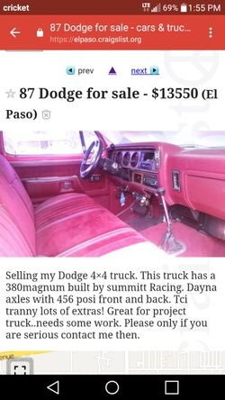 87 Dodge for sale