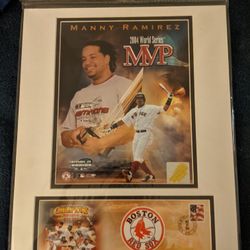 Manny Ramirez cancelled U.S. Postal Service stamp 10/27/2004