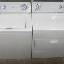 Amana Set Washer And Gas Dryer Good Condition We Delivery 